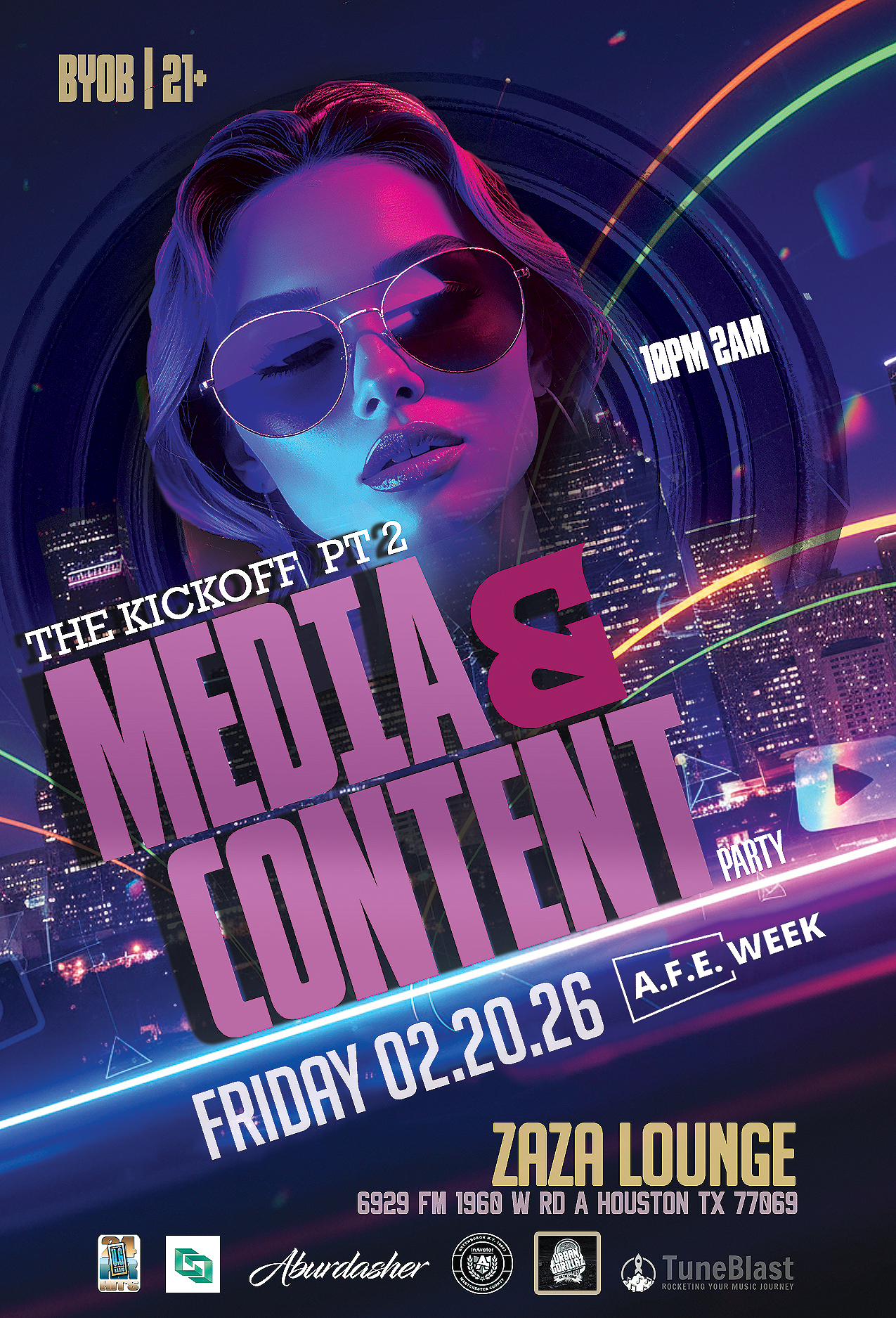 A.F.E. Kickoff Media & Content Event HTX — event banner 1