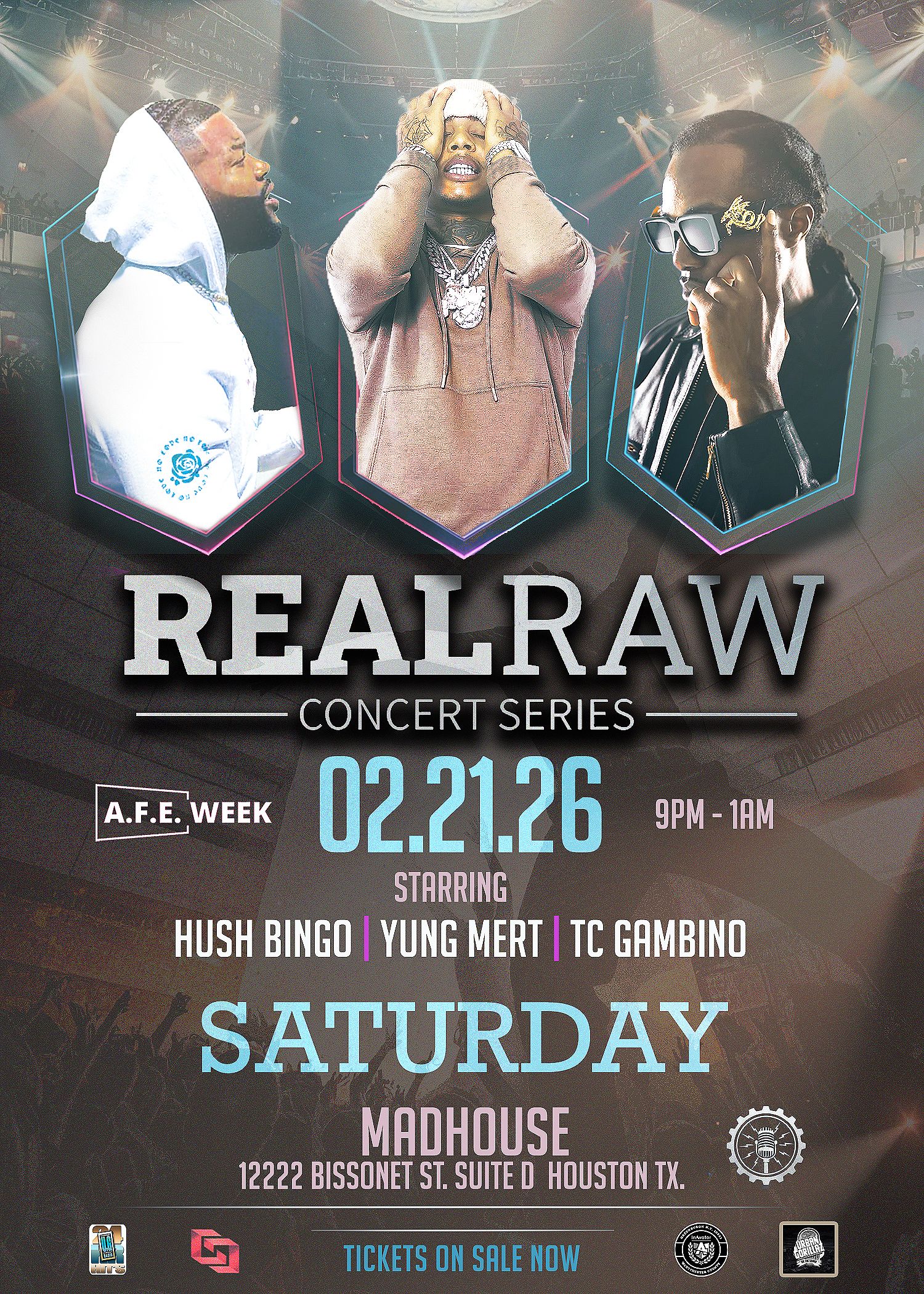 Real Raw Concert Series/Drop Flames Saturday — event banner 1