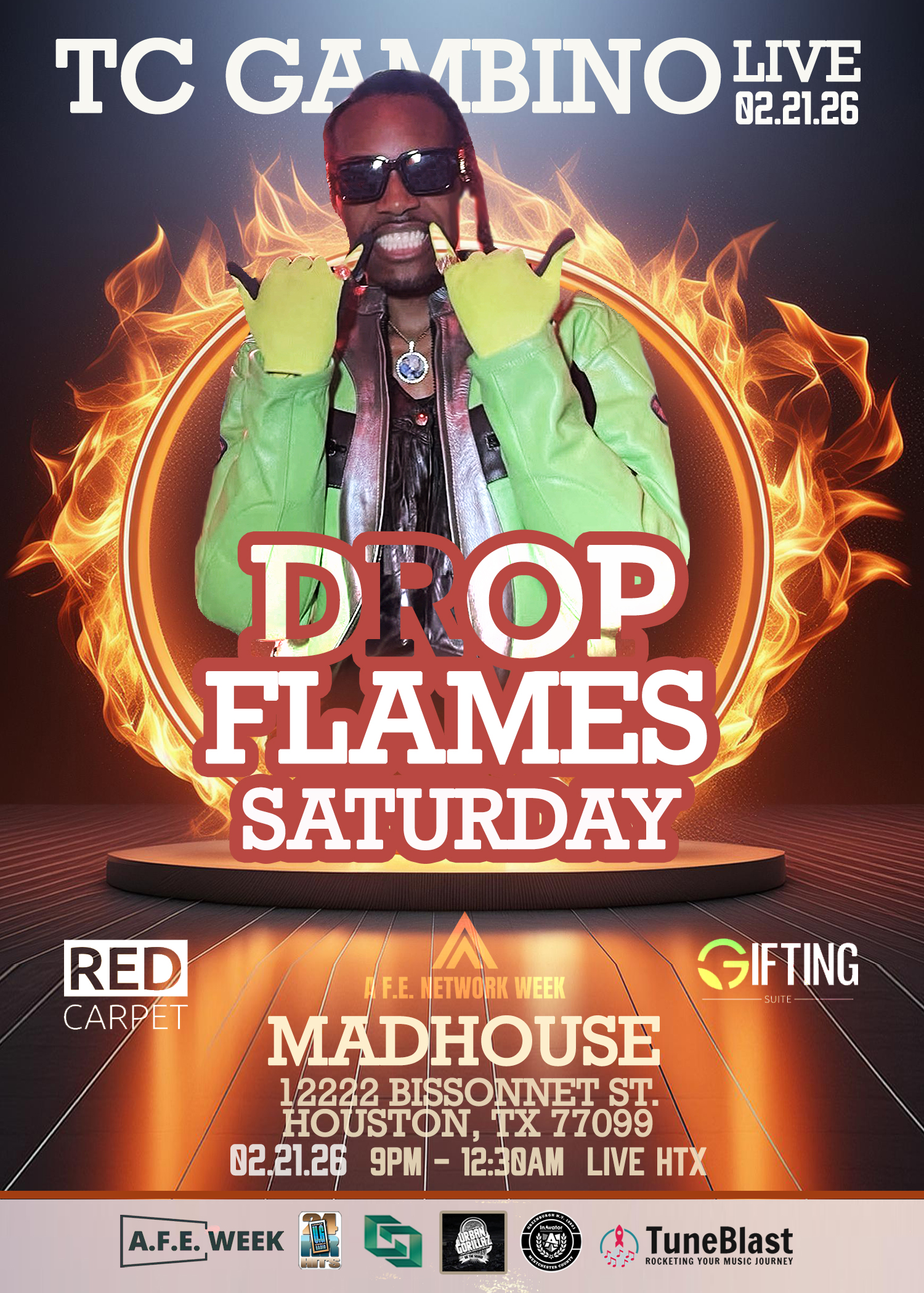 Real Raw Concert Series/Drop Flames Saturday — event banner 4