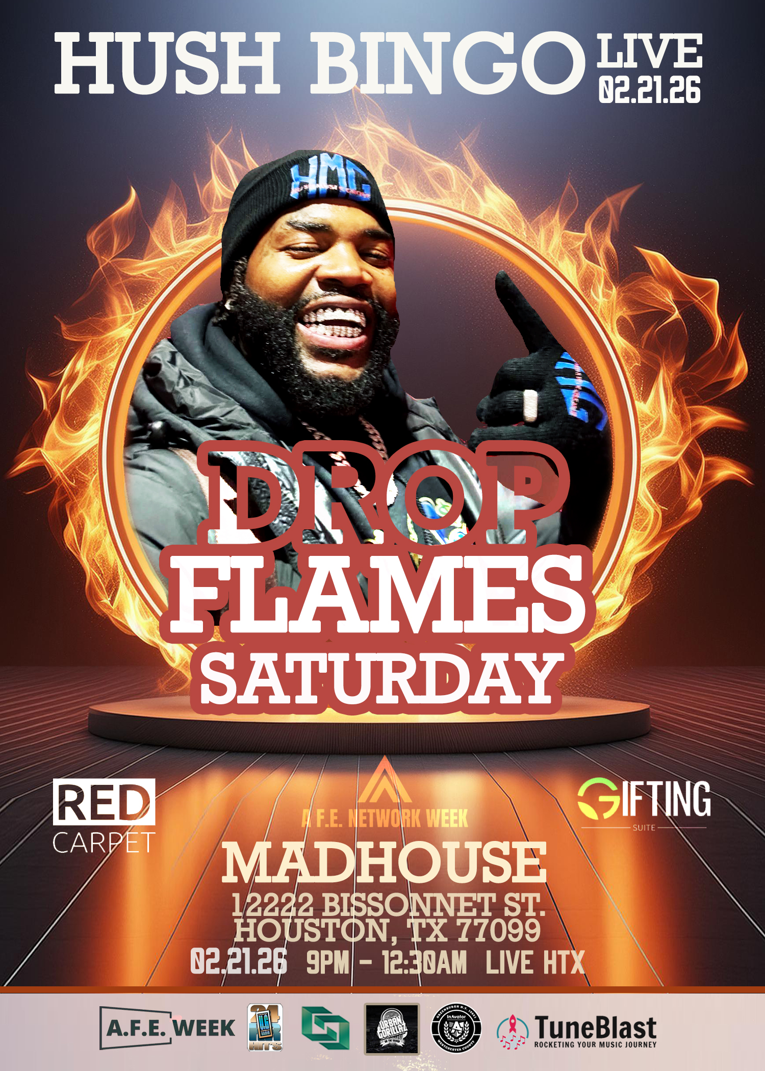 Real Raw Concert Series/Drop Flames Saturday — event banner 3
