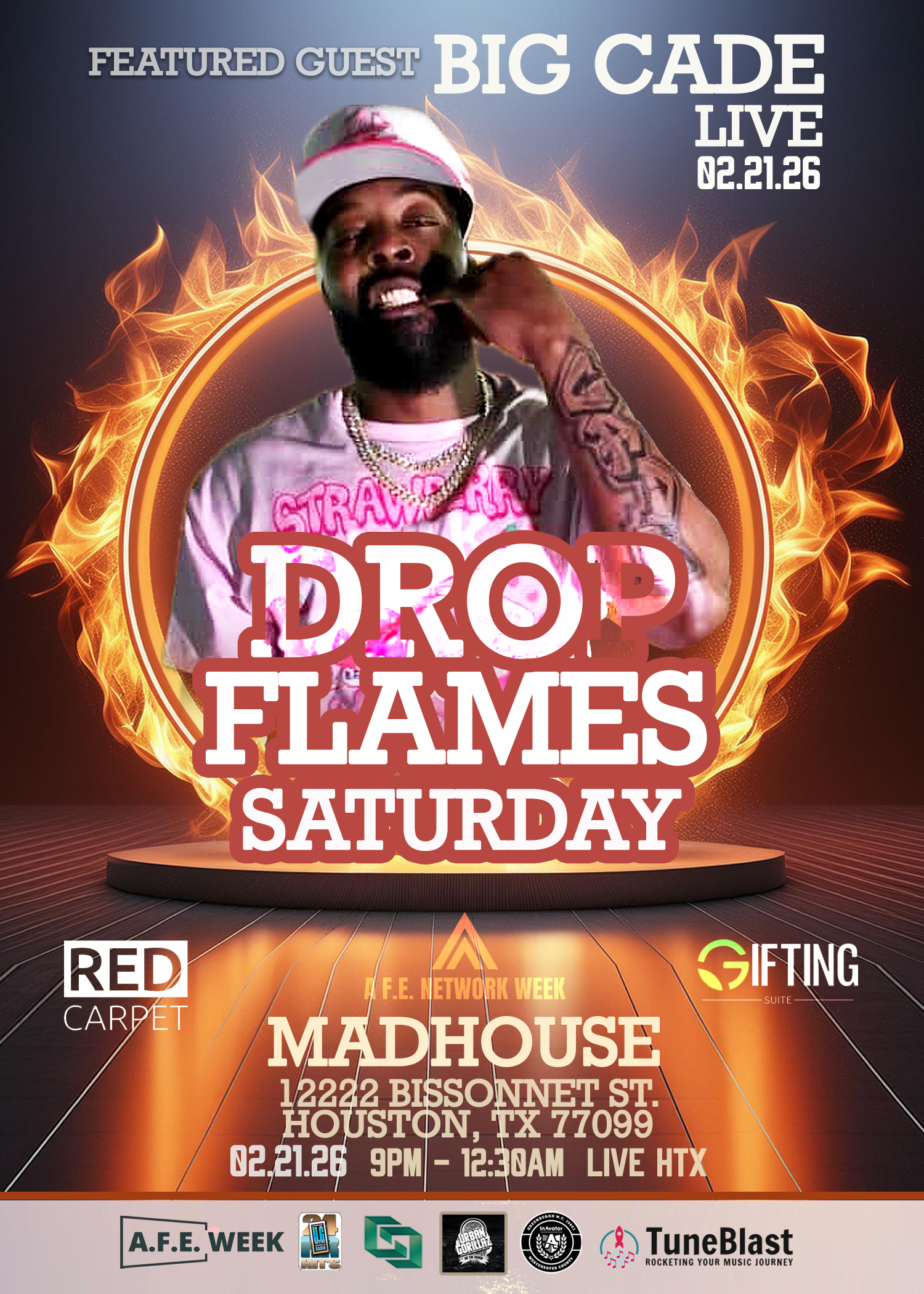 Real Raw Concert Series/Drop Flames Saturday — event banner 5
