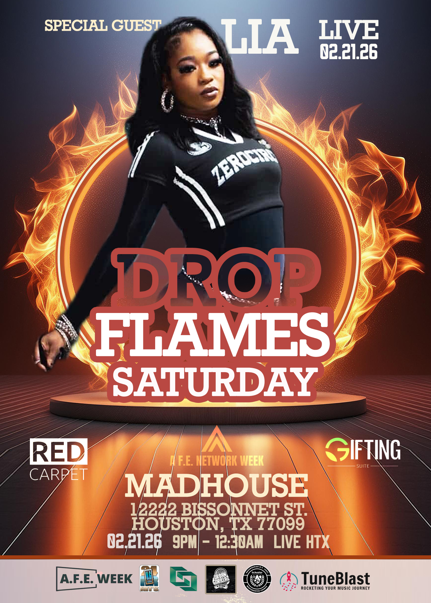Real Raw Concert Series/Drop Flames Saturday — event banner 7