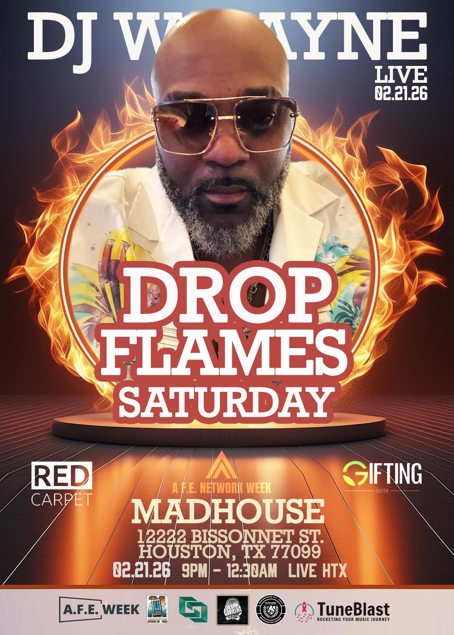 Real Raw Concert Series/Drop Flames Saturday — event banner 16
