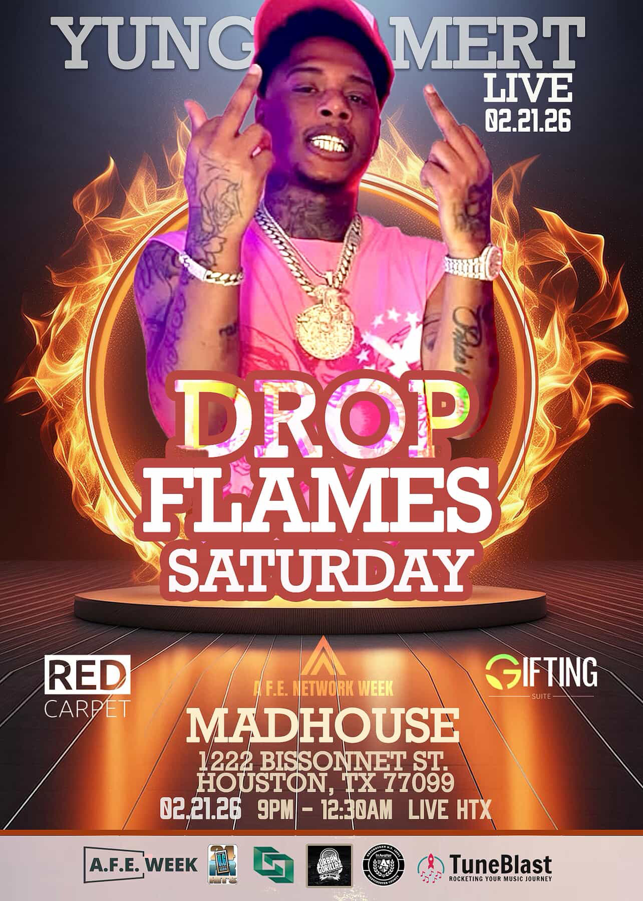 Real Raw Concert Series/Drop Flames Saturday — event banner 2