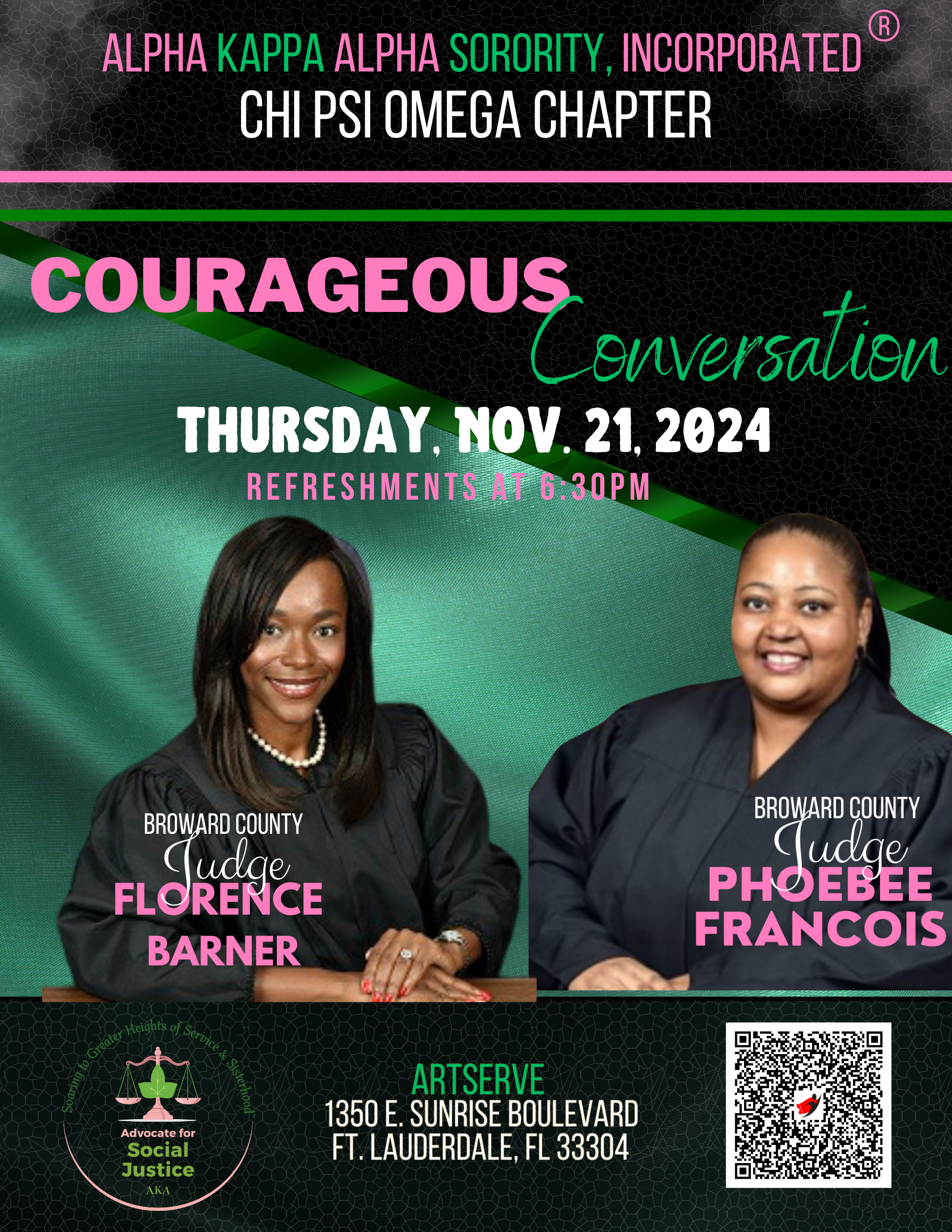 Courageous Conversation with Broward County Judges Florence Barner and Phoebee Francois — photo 1