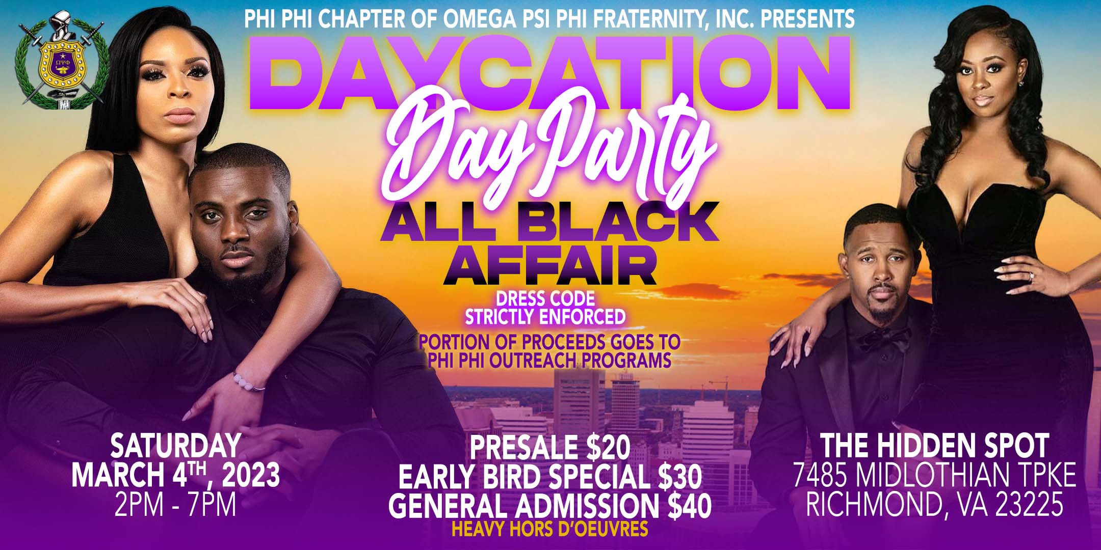 Daycation All Black Affair EventPassHero