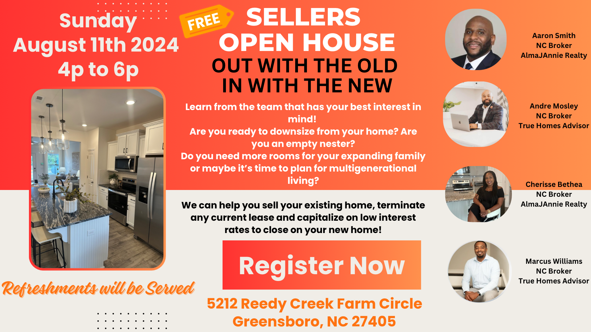 Seller’s Open House @ True Homes — event banner