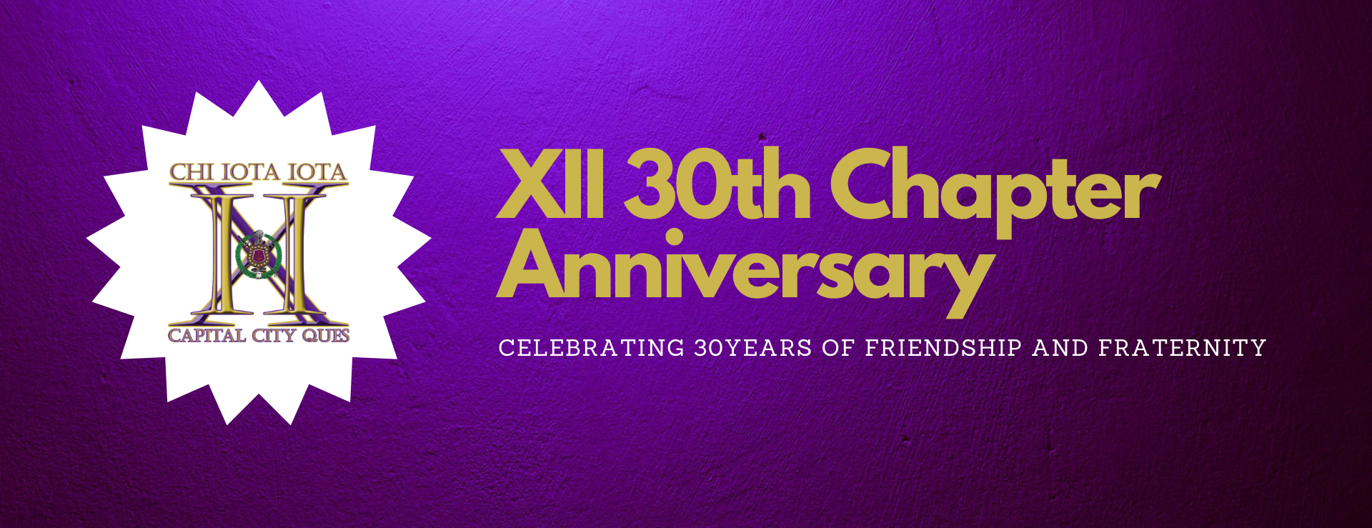 XII-30th anniversary Celebration — event banner