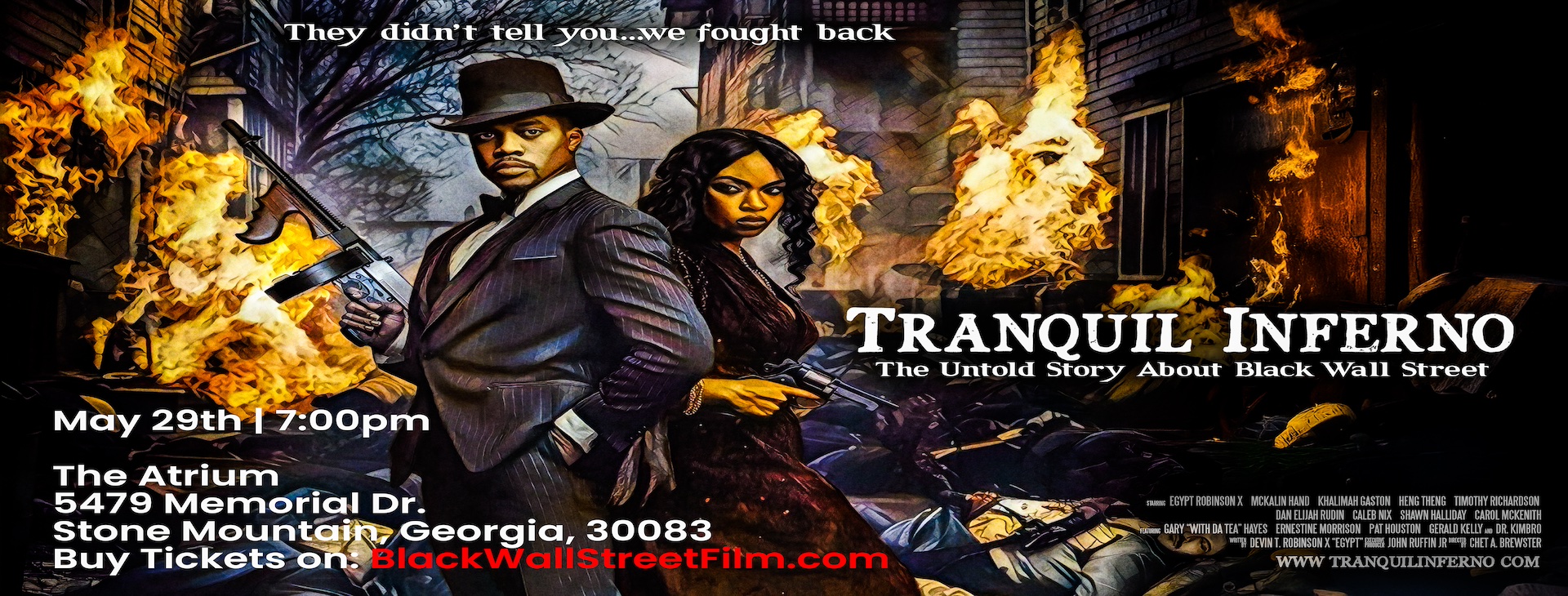 Tranquil Inferno Screening Partnership — event banner