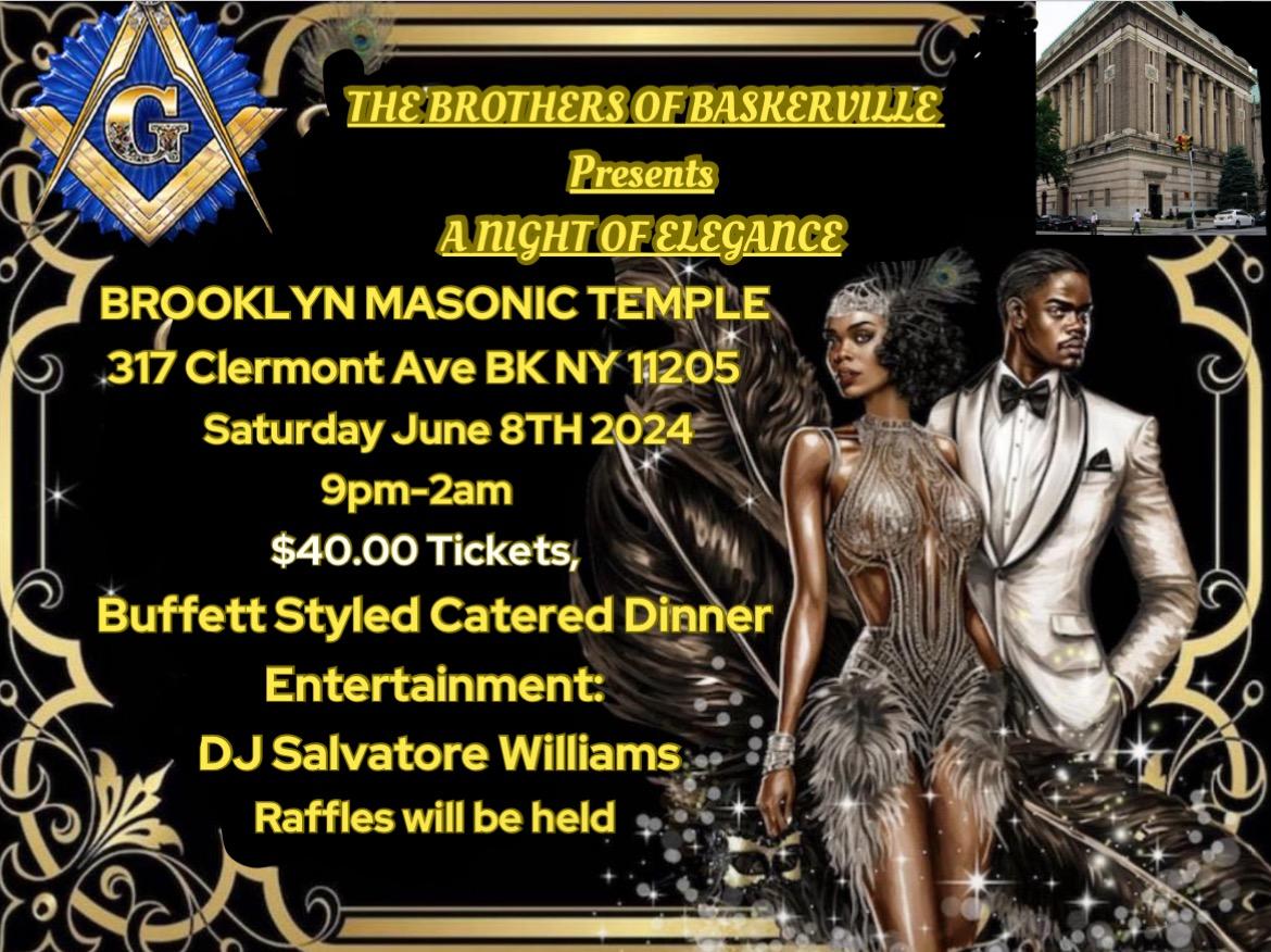 Baskerville BL #476, “Night of Elegance” — event banner