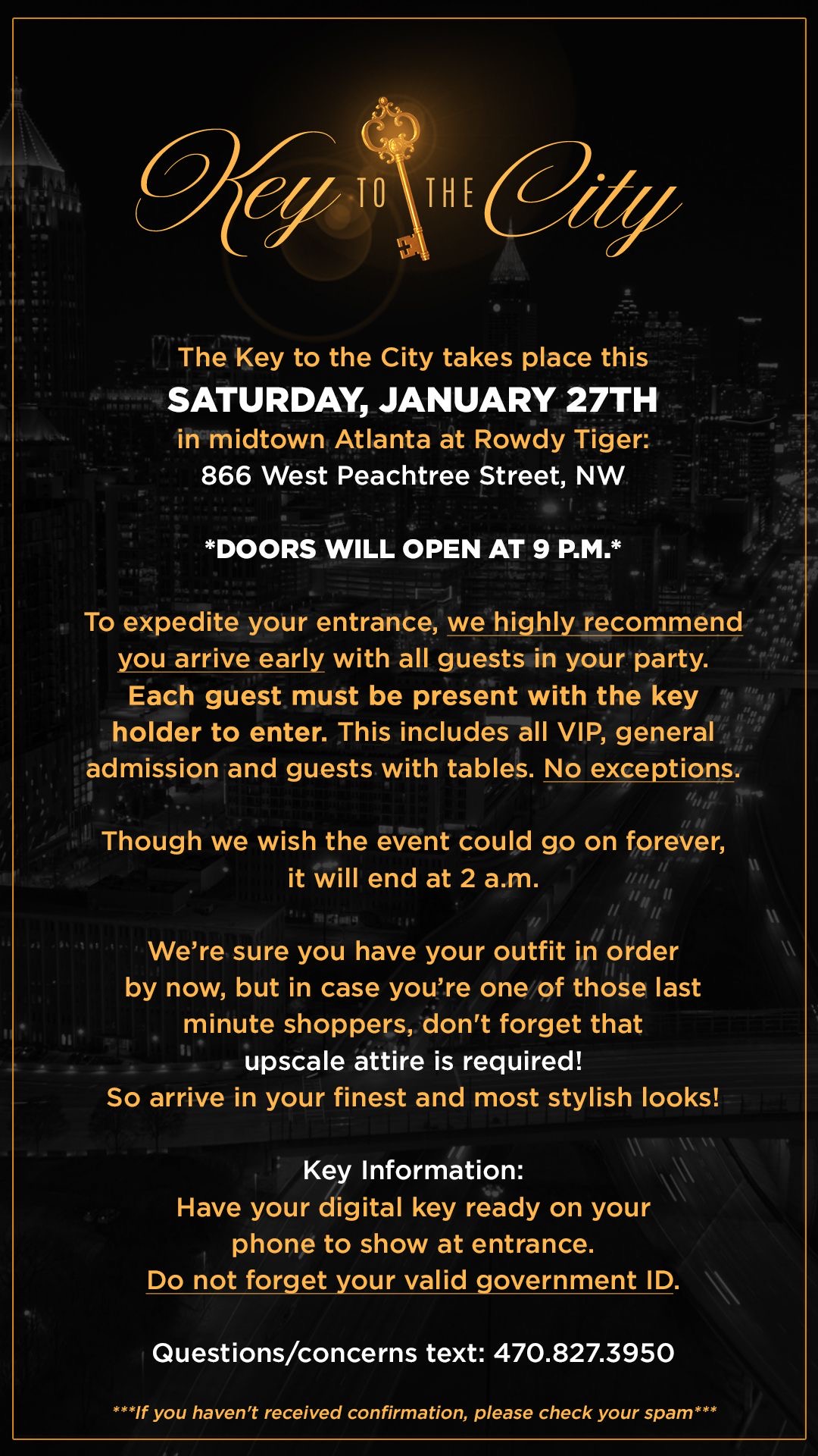 Private Event: Key To The City – Atlanta — photo 1