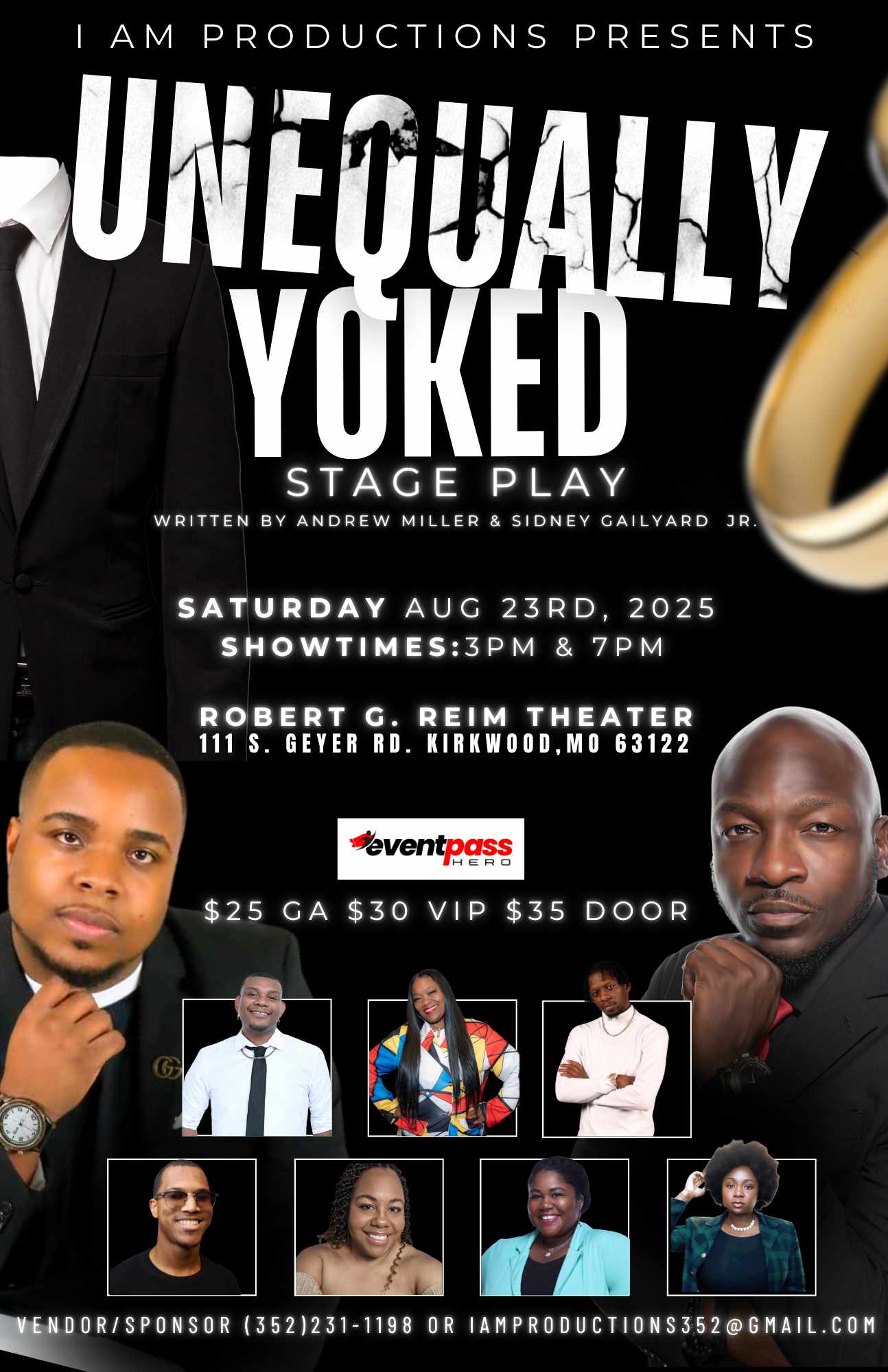 Unequally Yoked Stage Play — event banner