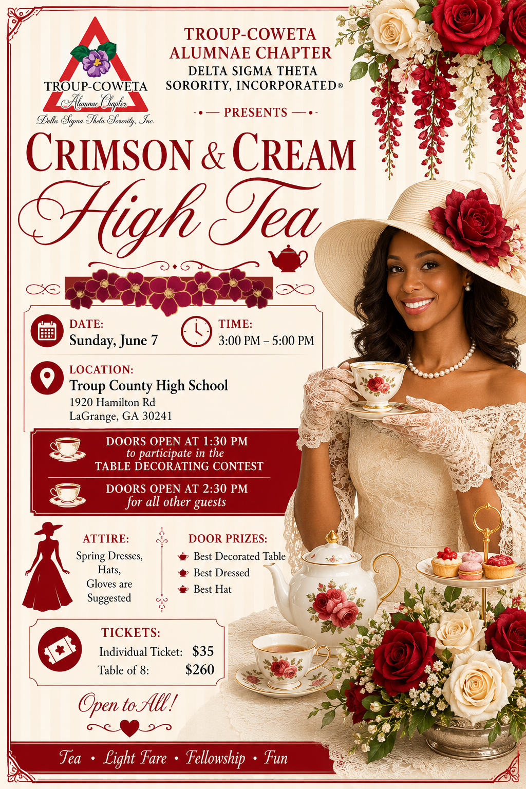 Crimson & Cream: A High Tea Affair — event banner 10