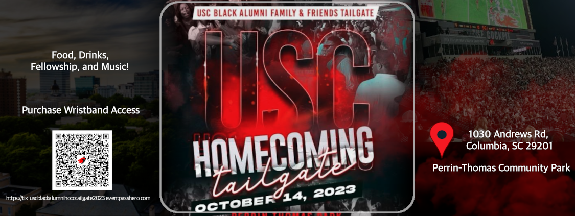 USC Black Alumni Family and Friends Homecoming Tailgate 2023 — event banner