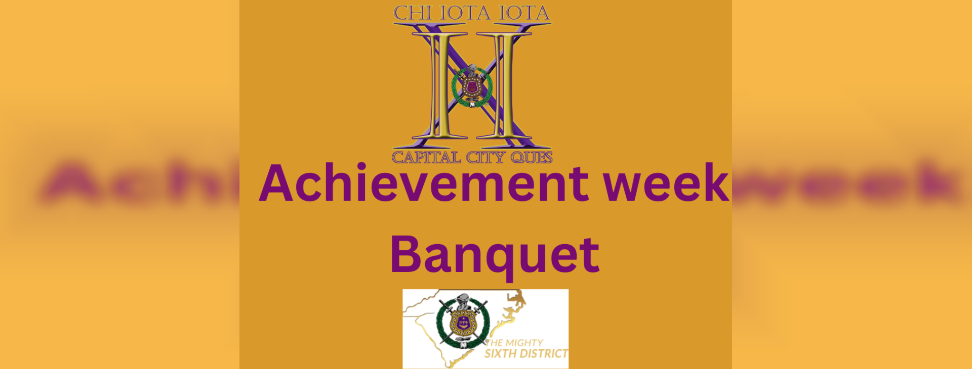 Achievement Week Banquet 2023 — event banner