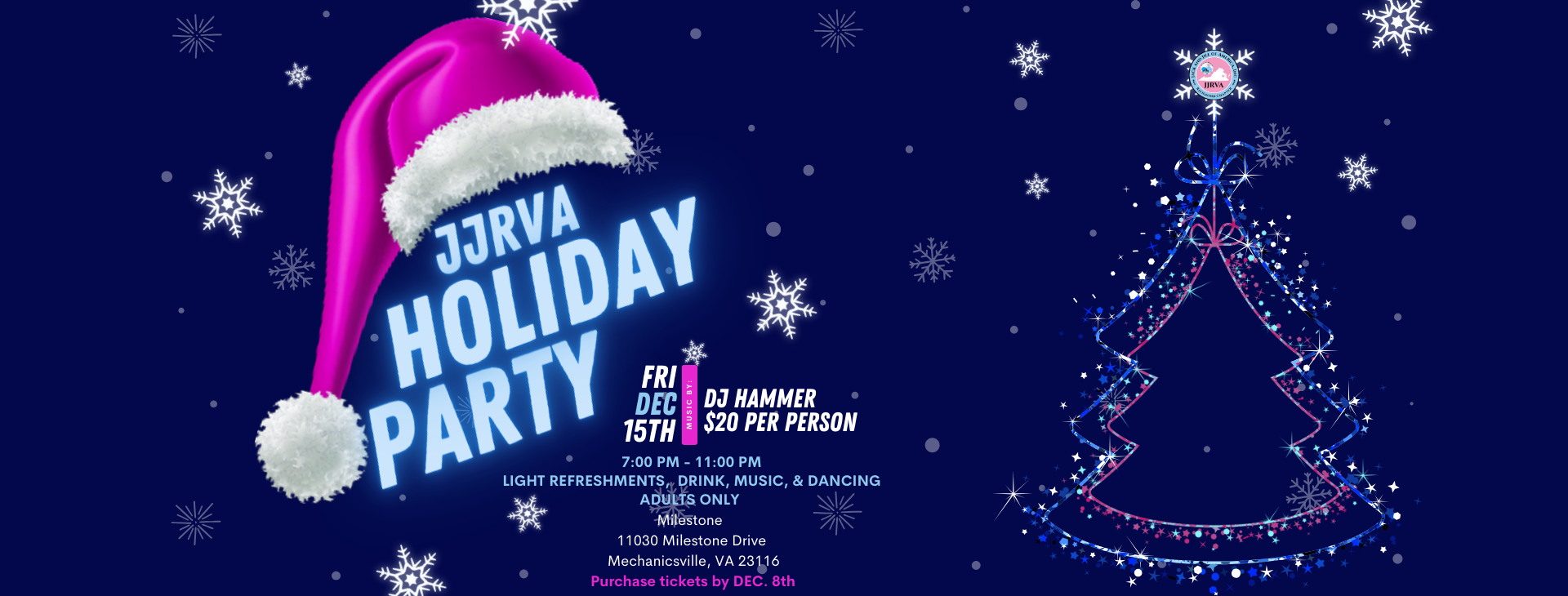 🔒: JJRVA Holiday Party — event banner