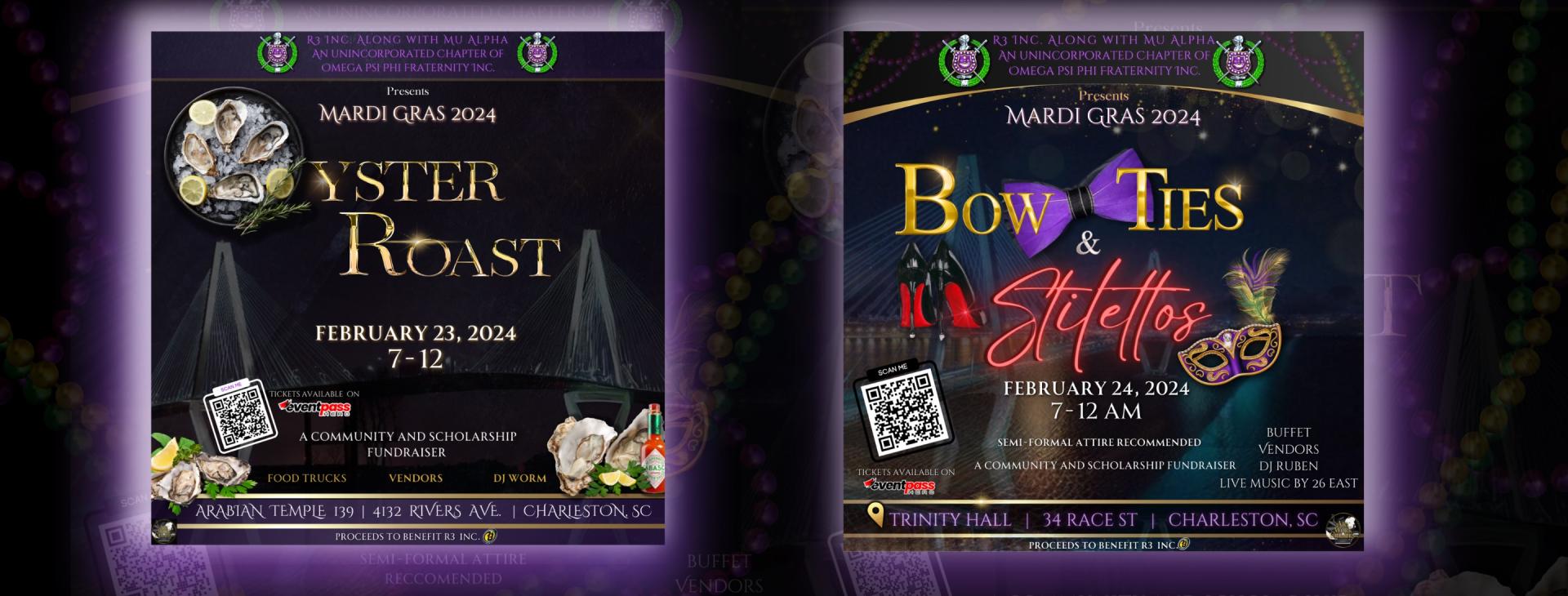 R3/Mu Alpha Mardi Gras Weekend 2024 — event banner
