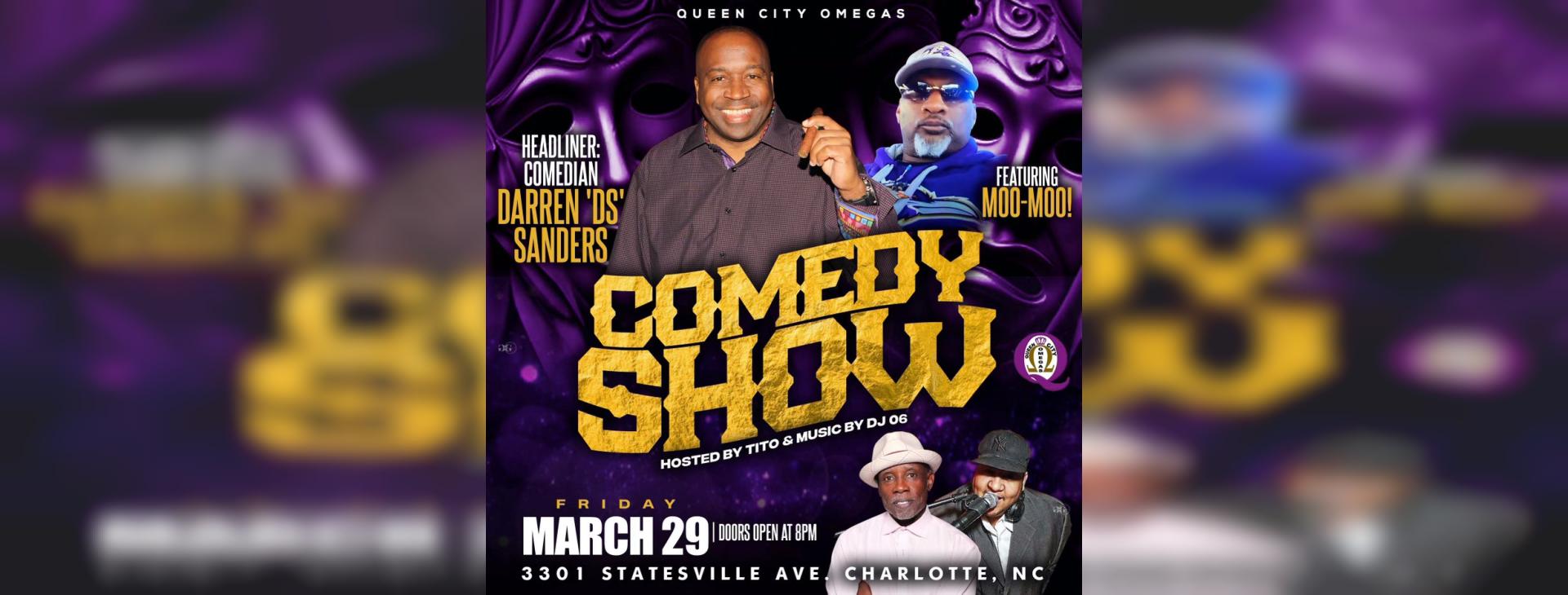 Queen City Omegas Comedy Night — event banner