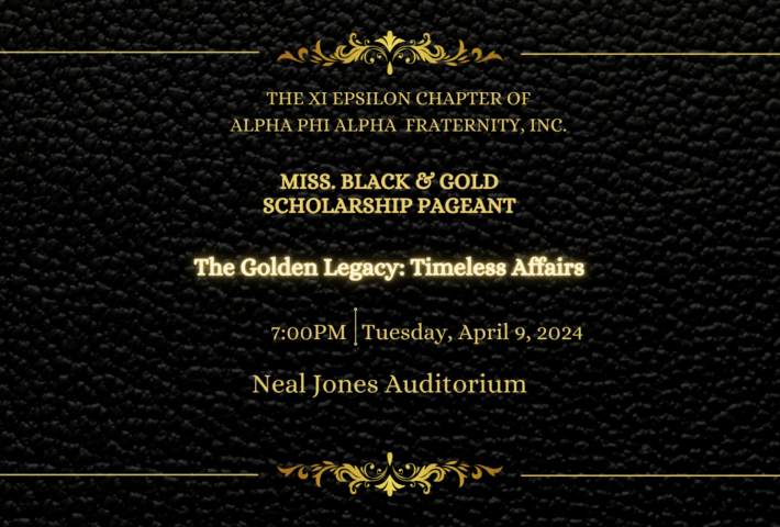 2024 Miss Black & Gold Scholarship Pageant