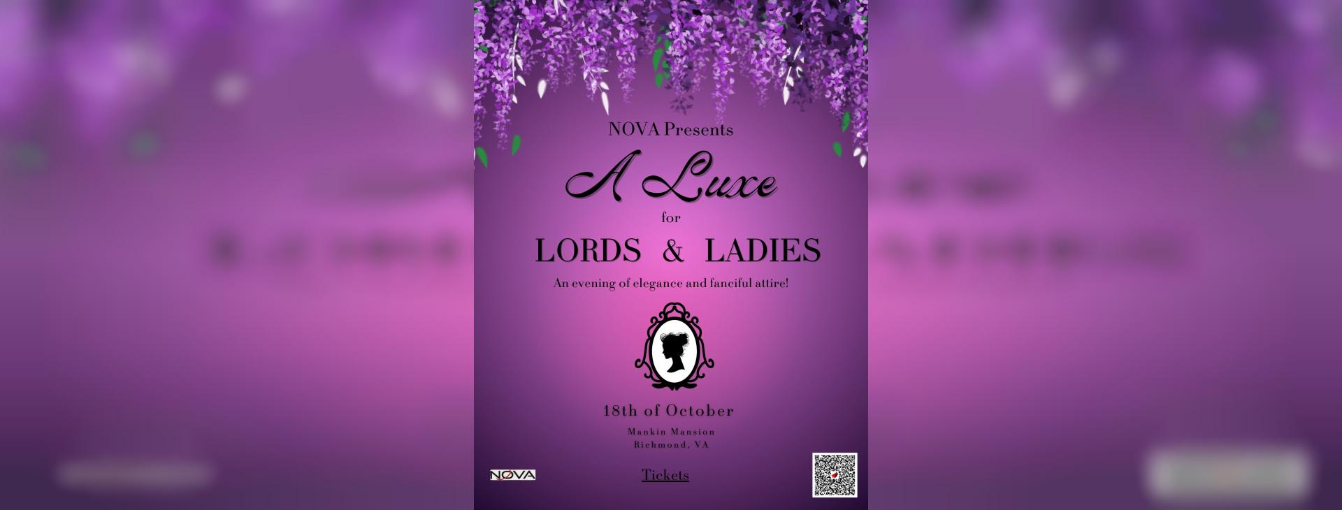 A Luxe for Lords and Ladies — event banner