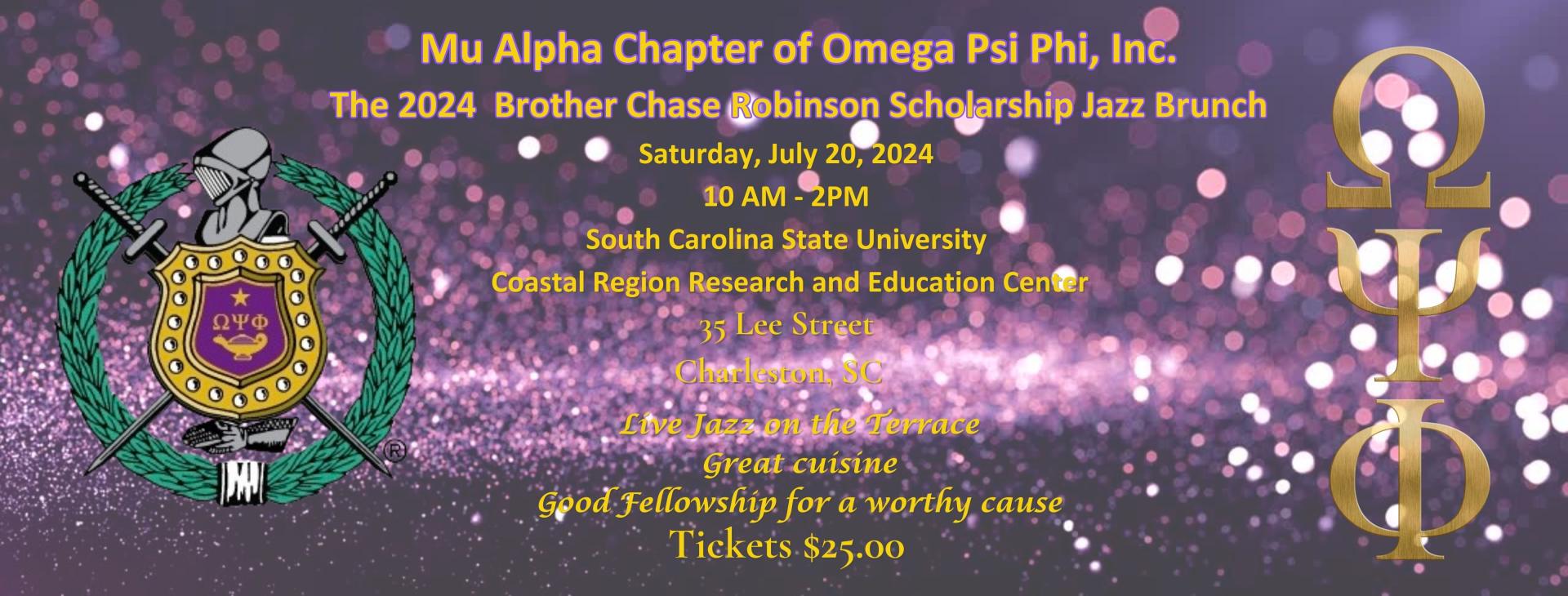Chase Robinson Scholarship Jazz Brunch — event banner