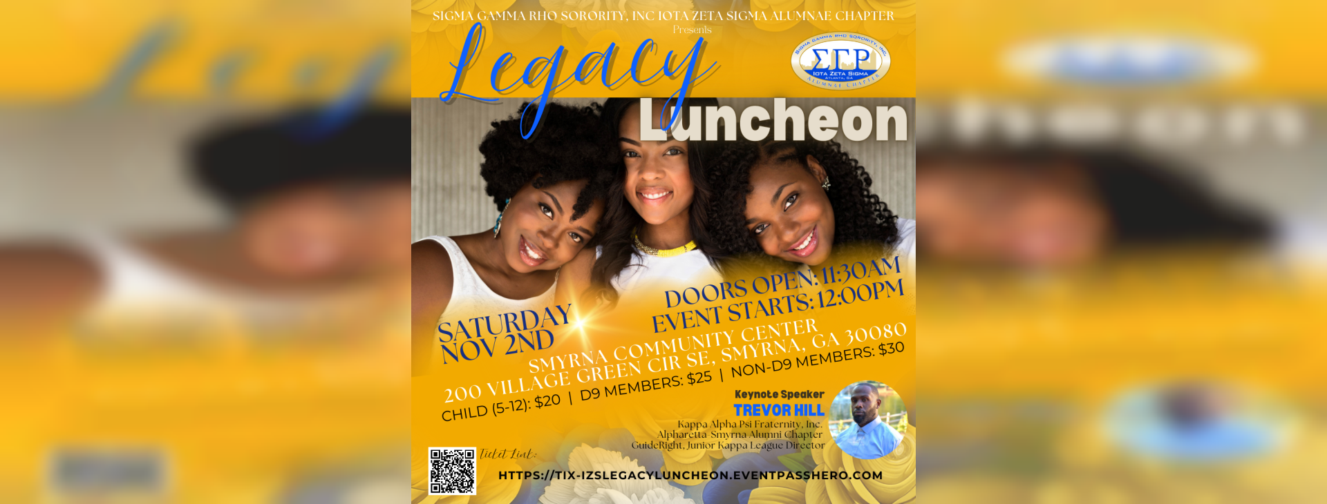 3rd Annual IZS Legacy Luncheon — event banner