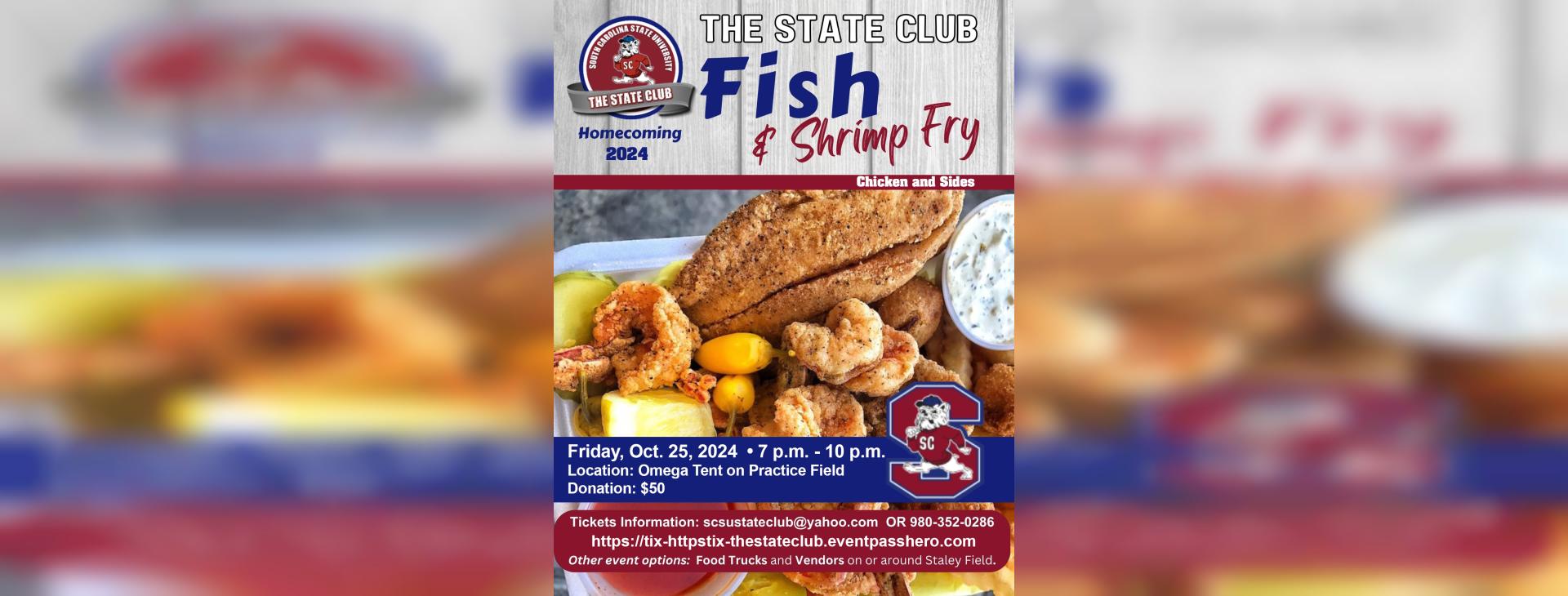 The STATE Club Fish & Shrimp Fry — event banner