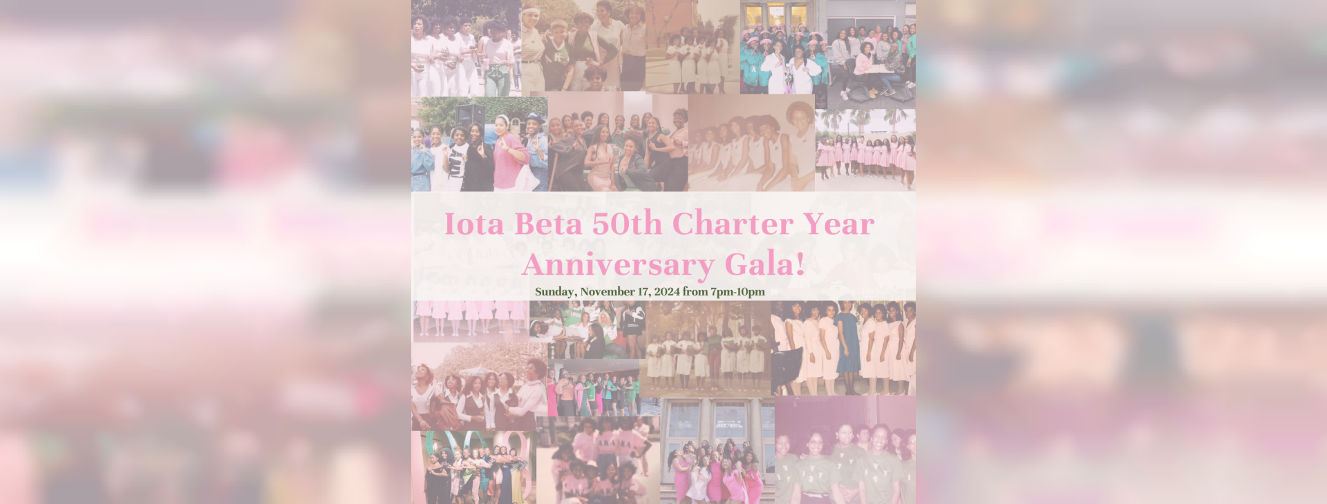 Iota Beta’s 50th Charter Anniversary Gala — event banner