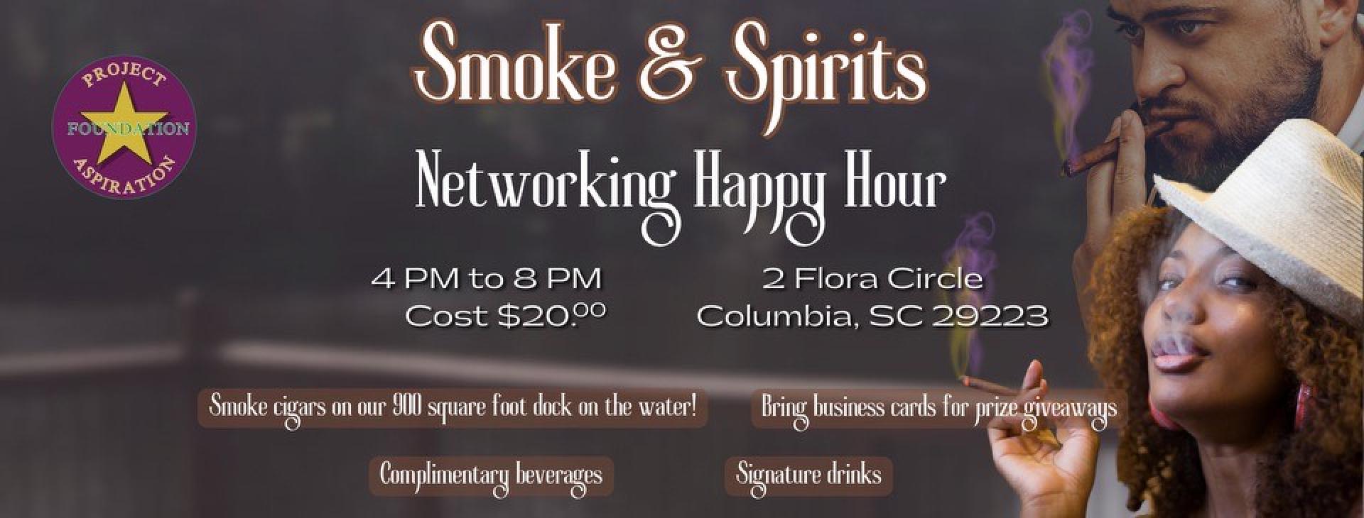 Smoke and Spirits (October 2024) — event banner