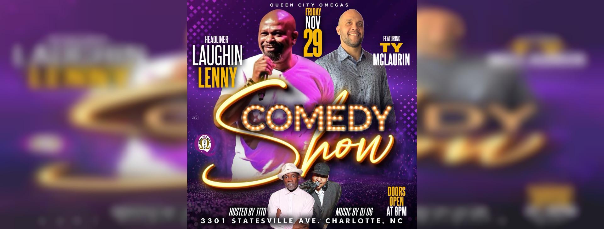Queen City Omegas Comedy Night – Monthly — event banner