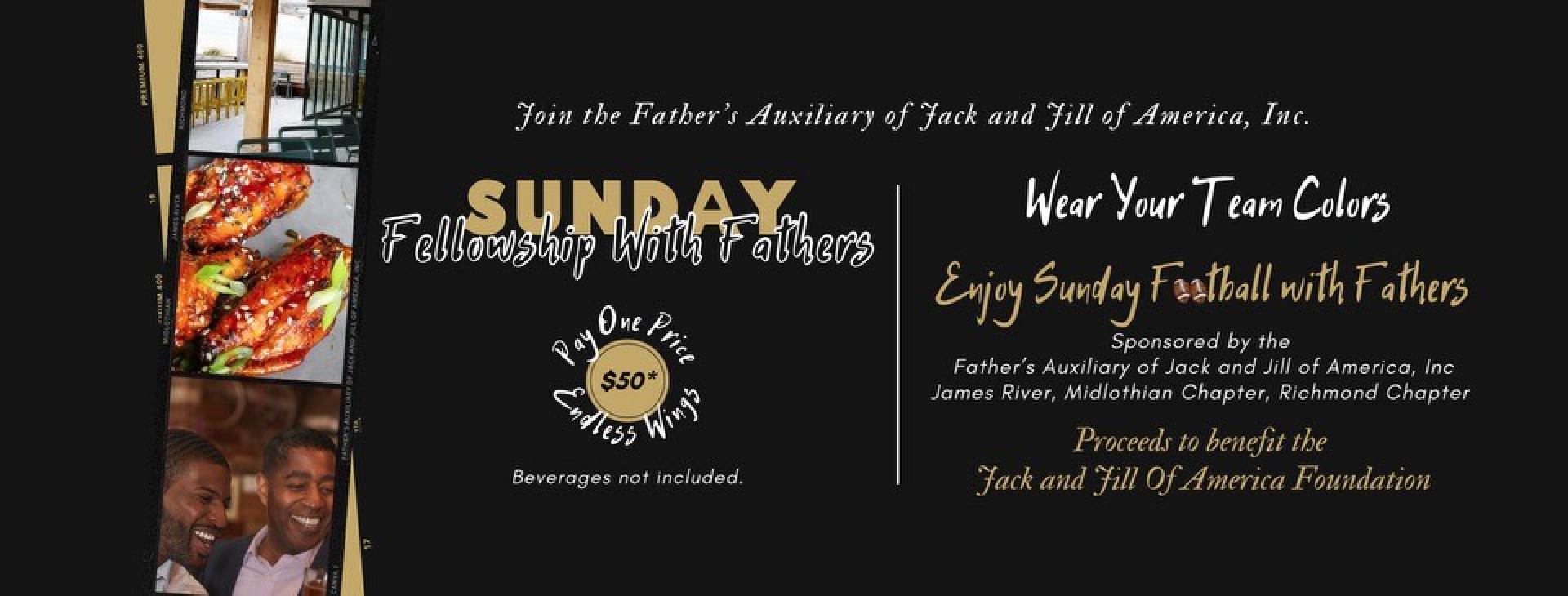 Richmond Area Jack and Jill Presents – Sunday Fellowship with Fathers — event banner