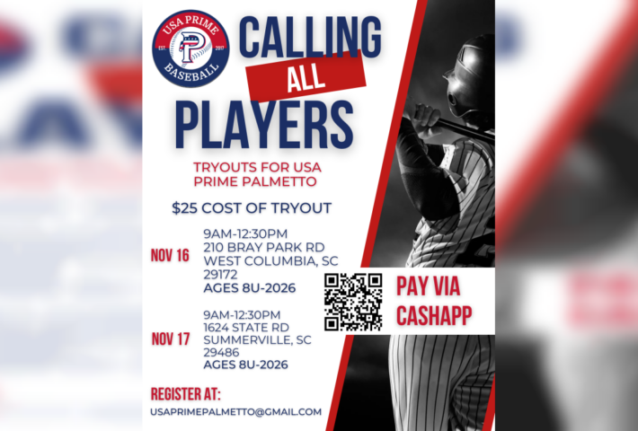 USAPRIME Palmetto/ Kansas City Royals Baseball Tryouts