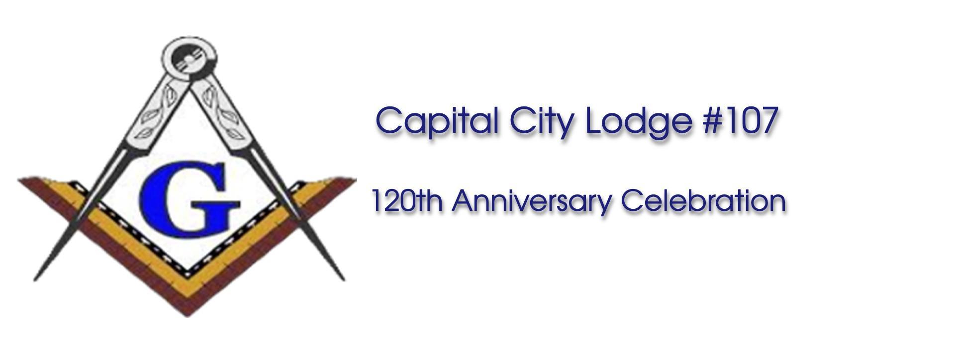 Capital City Lodge #107 120th Anniversary — event banner
