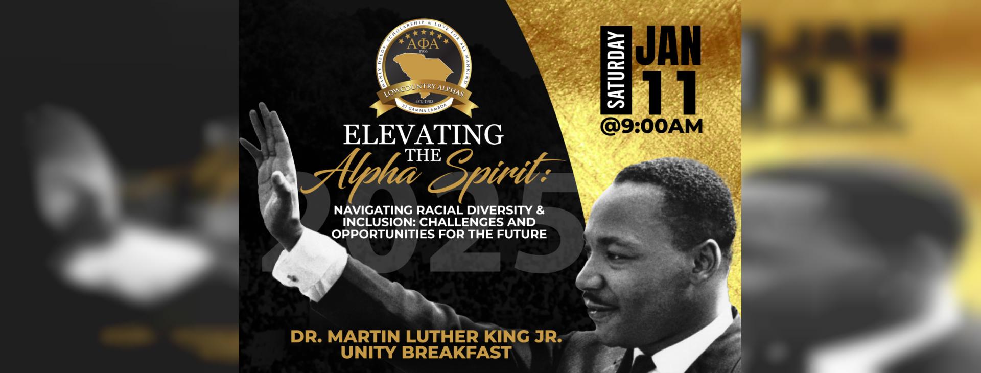 2025 Dr. Martin Luther King, Jr. Unity Breakfast — event banner