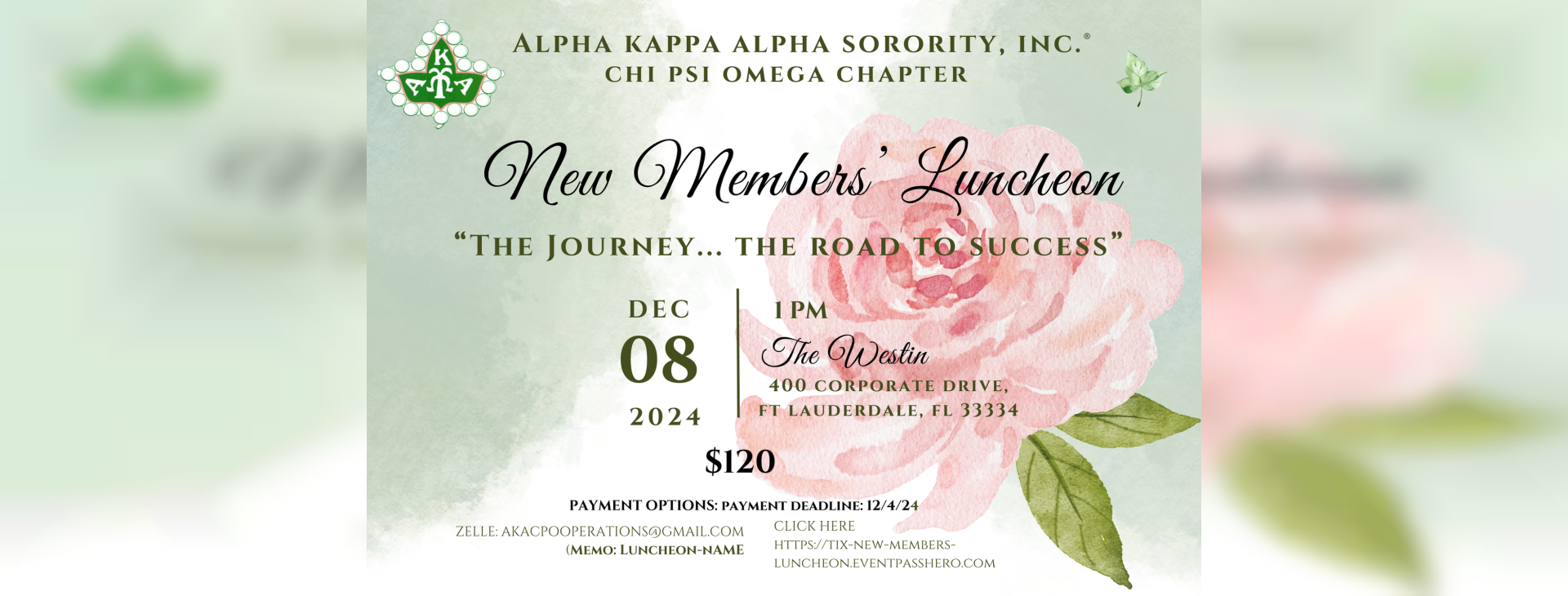 Chi Psi Omega Chapter New Members Luncheon — event banner