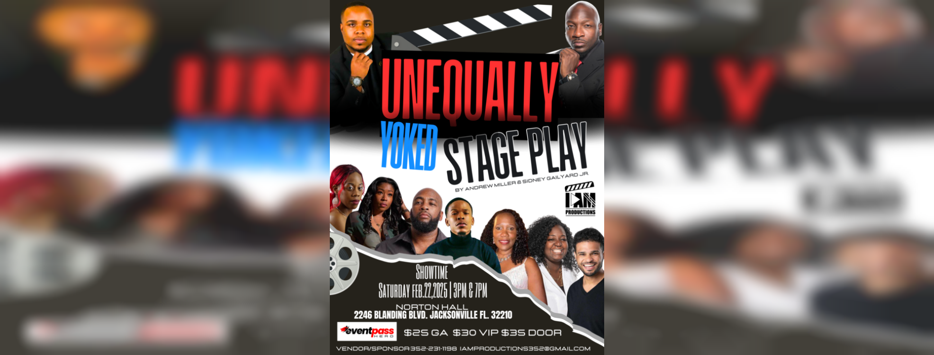 Unequally Yoked Stage Play — event banner