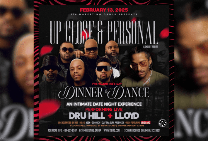 UP CLOSE & PERSONAL DINNER AND DANCE W/ DRU HILL & LLOYD