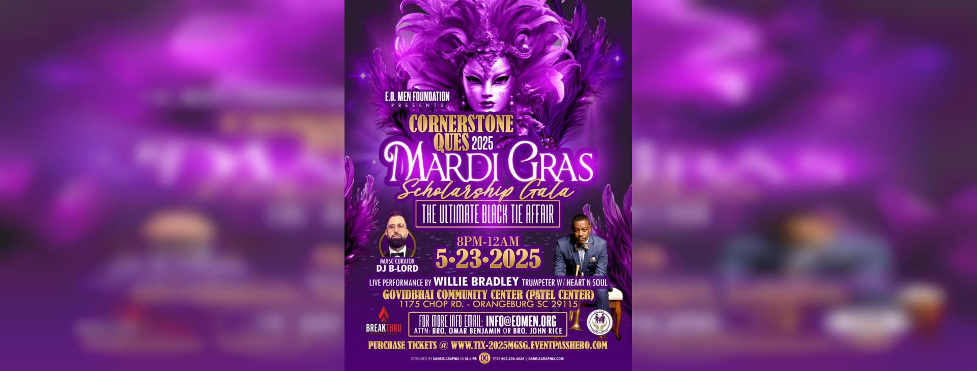 2025 MARDI GRAS SCHOLARSHIP GALA — event banner