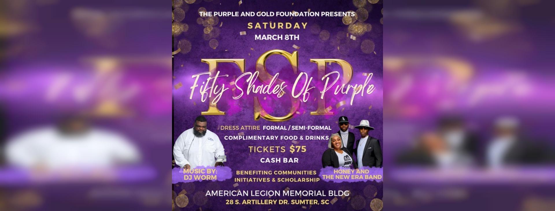 50 Shades of Purple — event banner