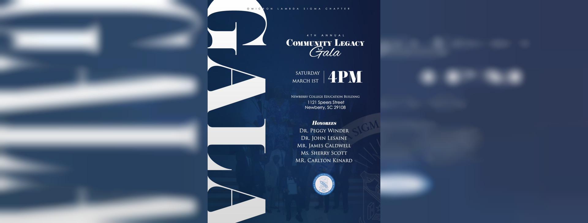 Community Legacy Awards Gala — event banner