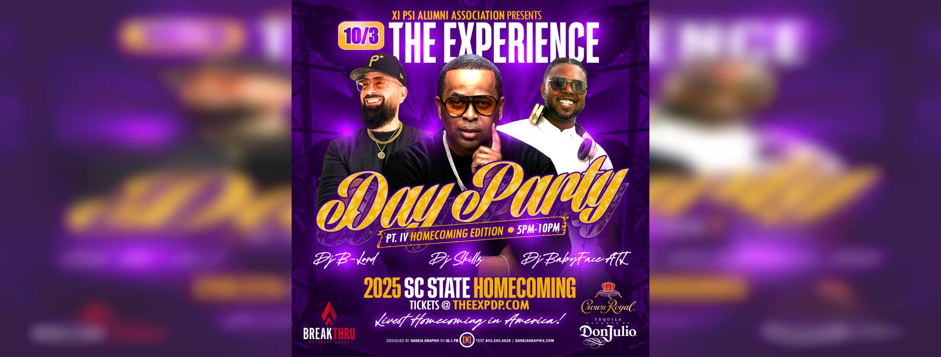 2025 “THE EXPERIENCE” DAY PARTY Pt. 5 — event banner