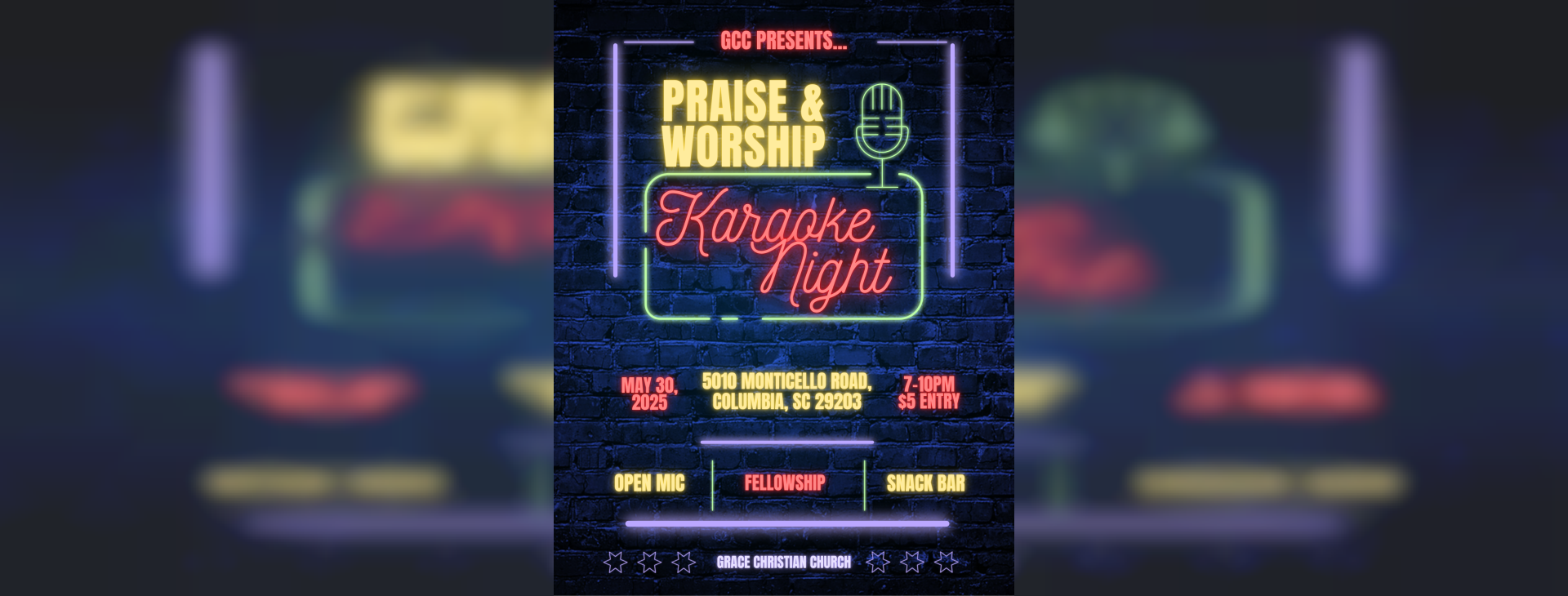 Praise & Worship Karaoke Night — event banner
