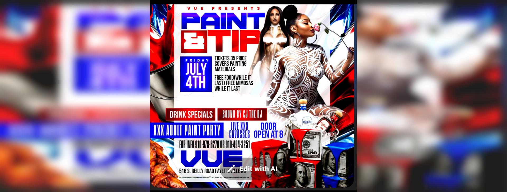 Paint & Tip — event banner