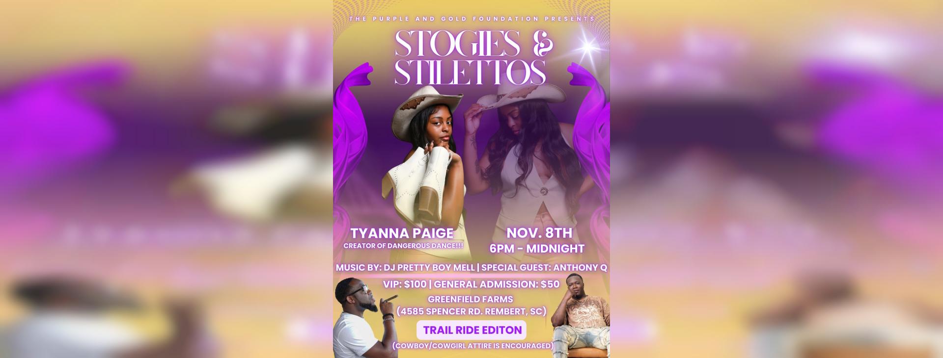 Stogies & Stilettos: Trailride Edition — event banner