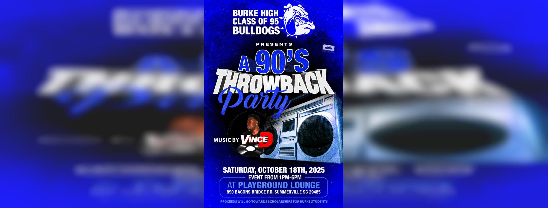 A 90’s Throwback Party — event banner