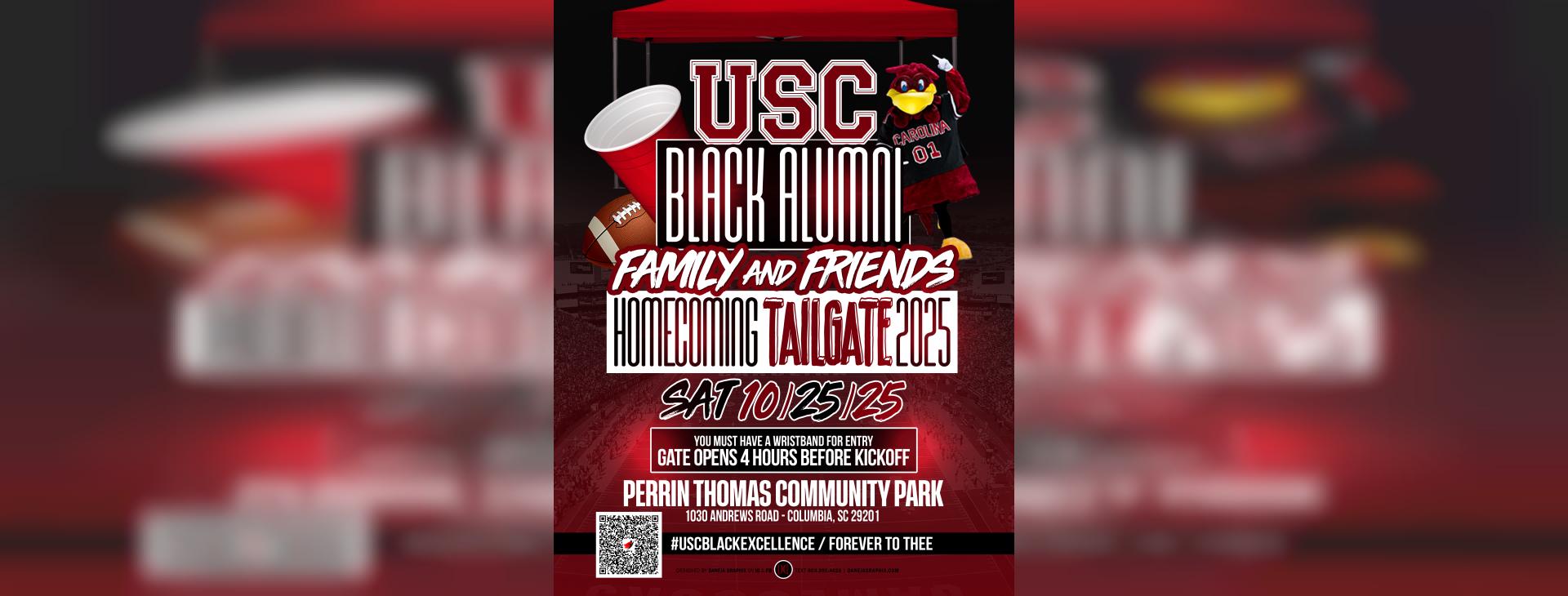 USC Black Alumni Family and Friends Homecoming Tailgate 2025 — event banner