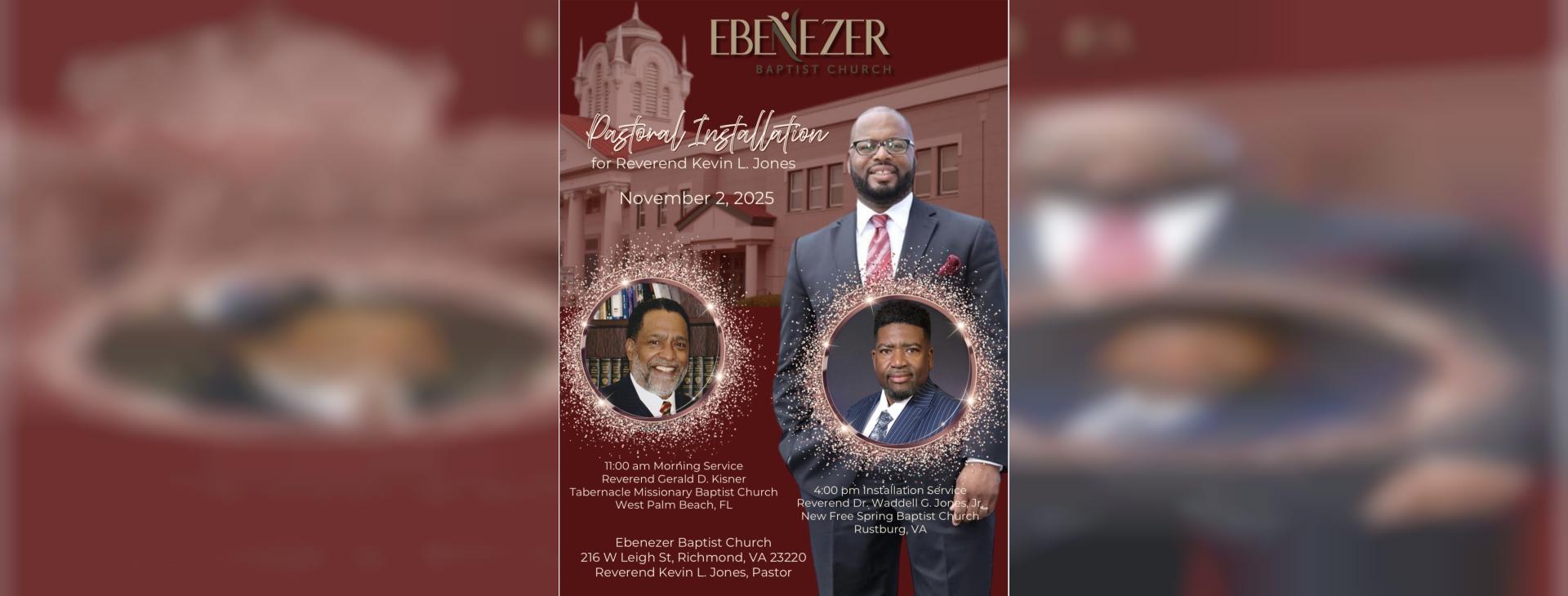EBC Pastoral Installation Banquet — event banner