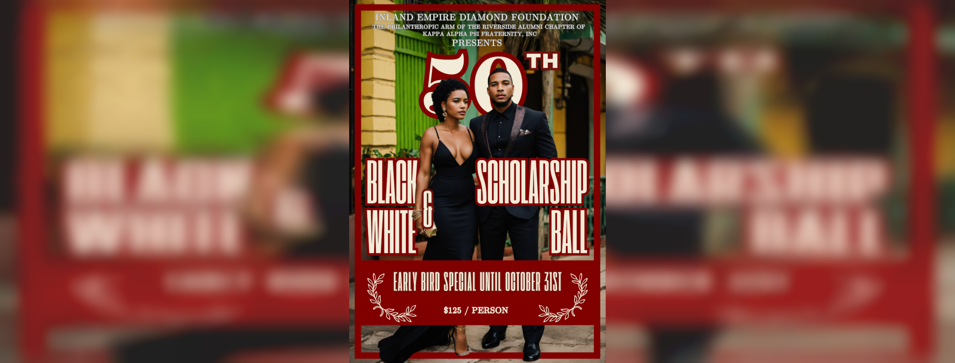 2026 Black and White Scholarship Ball — event banner