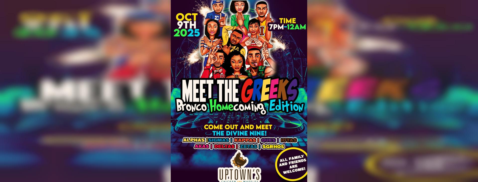 MEET THE GREEKS 4 — event banner