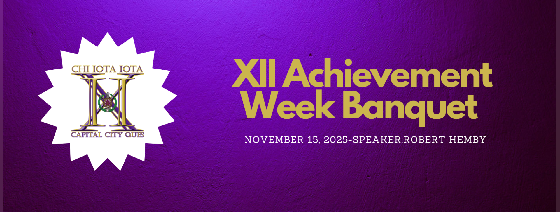 Achievement week banquet-2025 — event banner